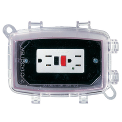 INTERMATIC Intermatic WP1100C 1-Gang Horizontal/Vertical Hinge 2-3/4 Inch Receptacle Cover with Guard Insert