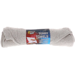 JONES STEPHENS Jones Stephens B05026 Cotton Terry Cloth Towels, 8 Pack