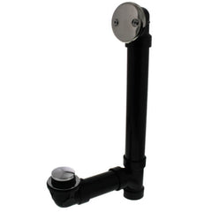 JONES STEPHENS Jones Stephens B07133 Bath Waste Standard Full Kit - CP Toe Pop-Up Drain w/ 2 Hole Face Plate ABS