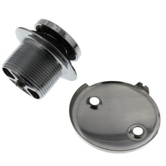 JONES STEPHENS Jones Stephens B07133 Bath Waste Standard Full Kit - CP Toe Pop-Up Drain w/ 2 Hole Face Plate ABS