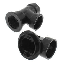JONES STEPHENS Jones Stephens B07139 Bath Waste T-Waste Half Kit CP Brass Lift Turn Drain w 2 Hole Face Plate ABS