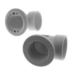 JONES STEPHENS Jones Stephens B07156 Bath Waste Standard Full Kit - CP Brass Lift & Turn Drain w/ 2 Hole Face Plate (PVC)