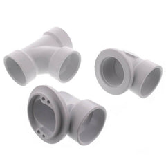 JONES STEPHENS Jones Stephens B07130 Bath Waste Standard Full Kit - CP Lift & Turn Drain w/ 2 Hole Face Plate PVC