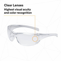3M 3M 7000030054 Virtua Clear Safety Glasses With Clear Anti-Scratch Lens