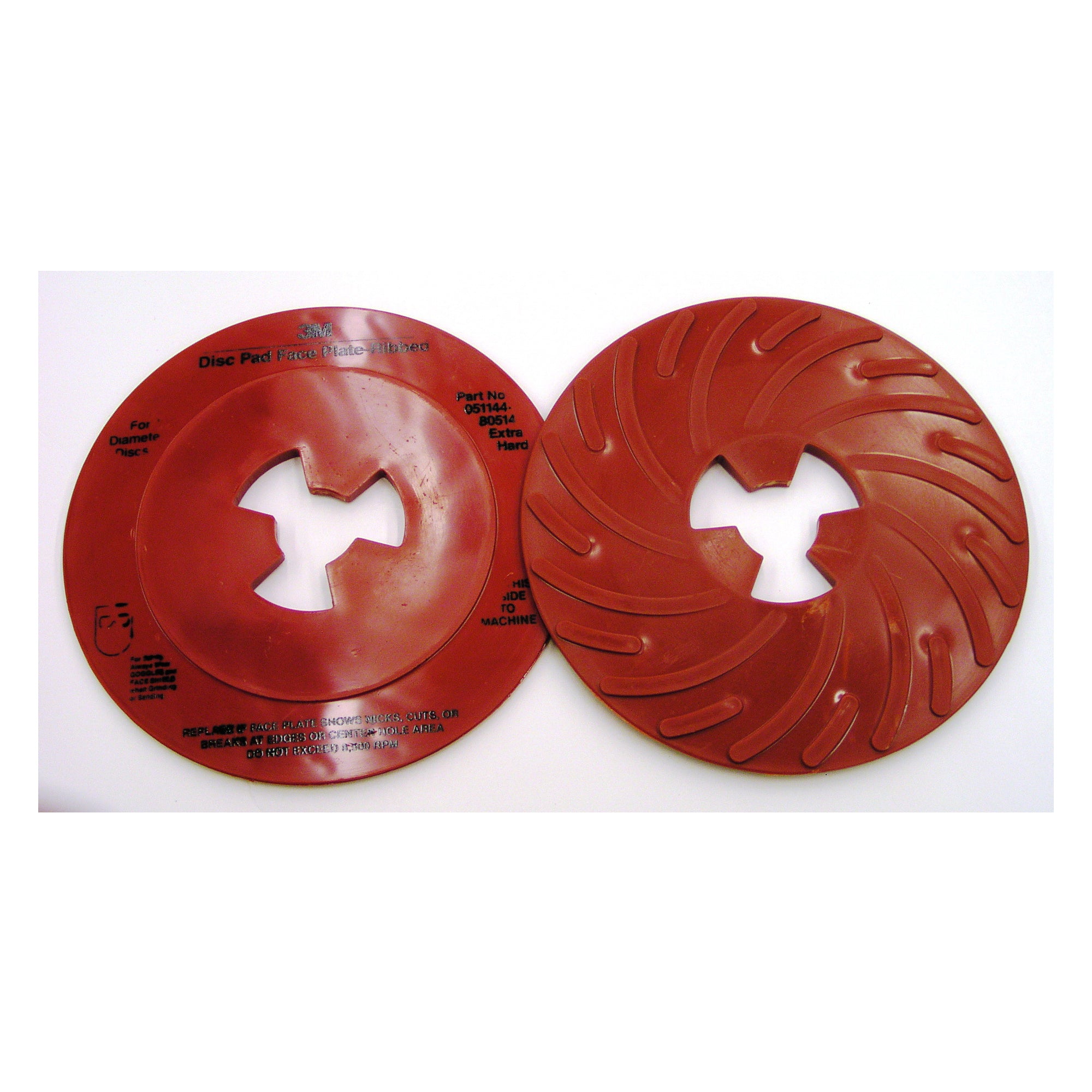3M 3M 7000028419 Disc Pad Face Plate 7 in Extra Hard Density Ribbed