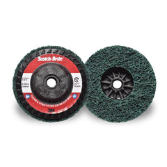 3M 3M 7100175520 4 1/2 X 5/8 Extra Coarse Grade Aluminum Oxide Scotch-Brite Green Disc