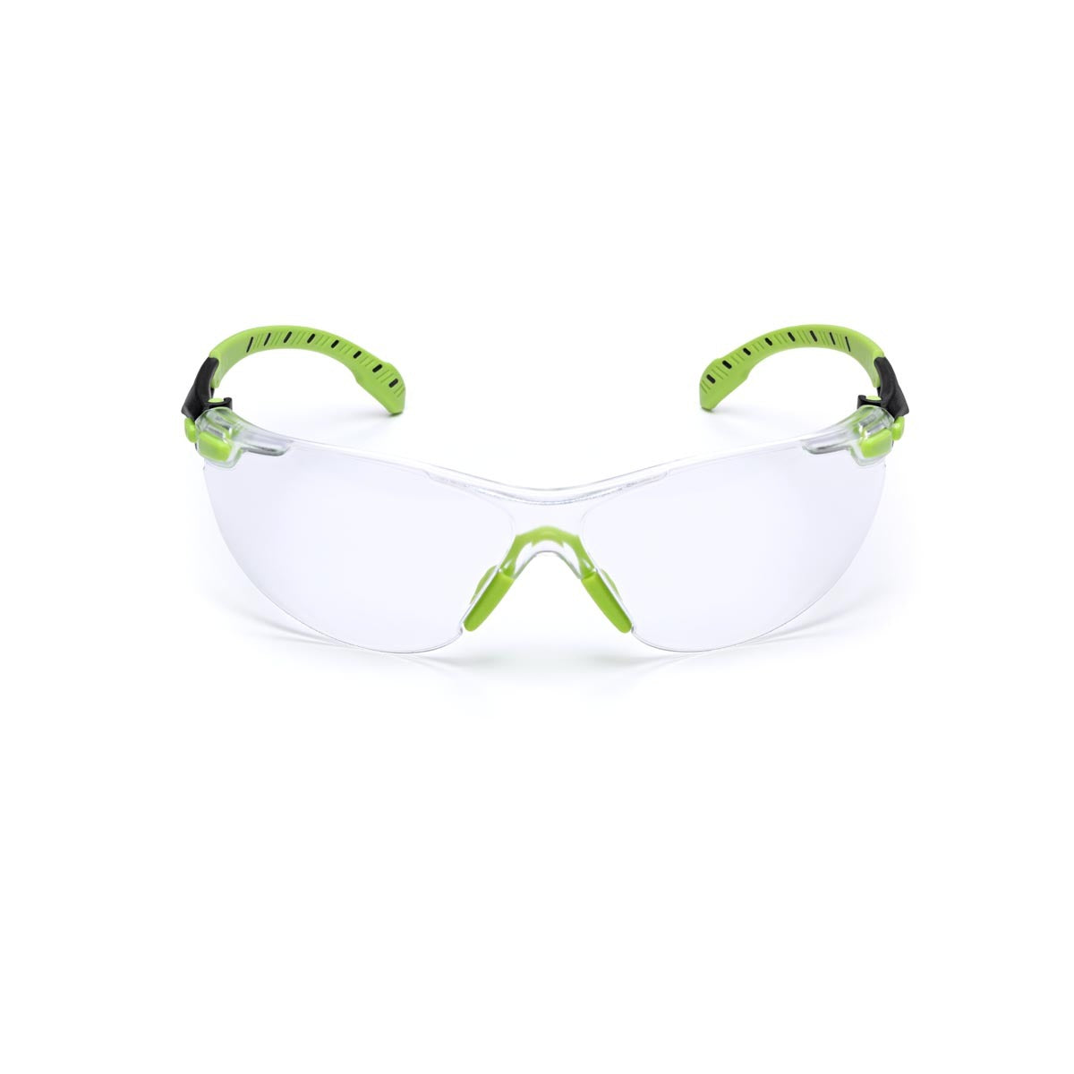 3M 3M 7100079049 Solus Green And Black Safety Glasses With Clear Anti-Fog/Anti-Scratch Lens