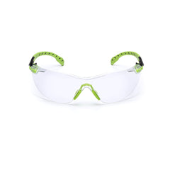 3M 3M 7100079049 Solus Green And Black Safety Glasses With Clear Anti-Fog/Anti-Scratch Lens