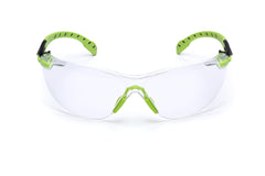 3M 3M 7100079049 Solus Green And Black Safety Glasses With Clear Anti-Fog/Anti-Scratch Lens