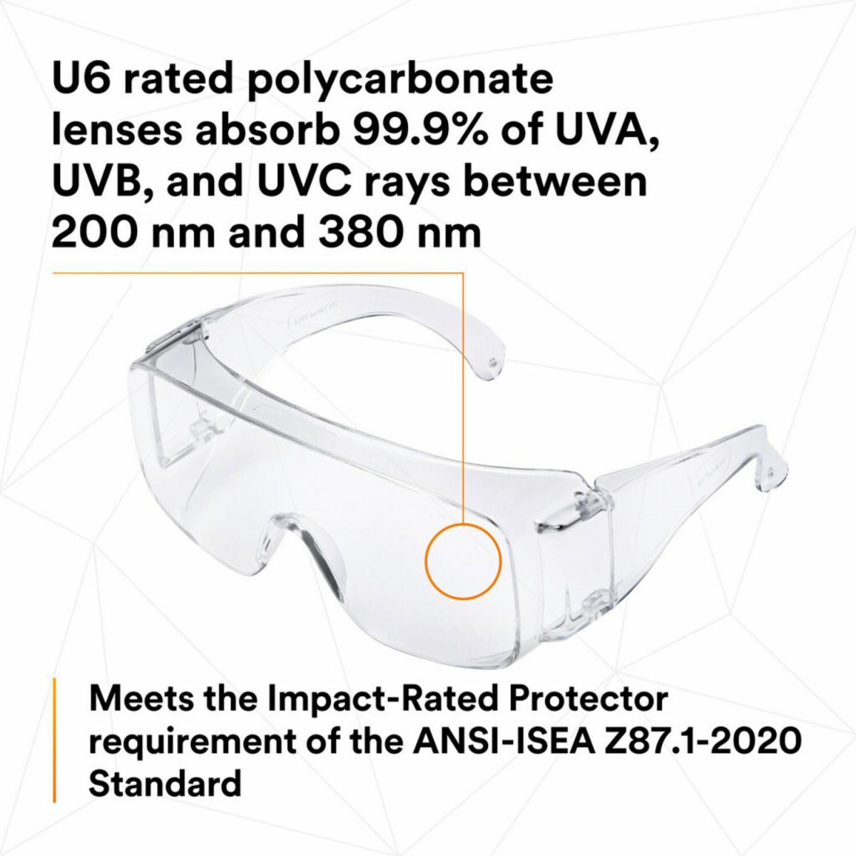 3M 3M 7100089472 Tour-Guard Clear Safety Glasses V Clear 100/CS