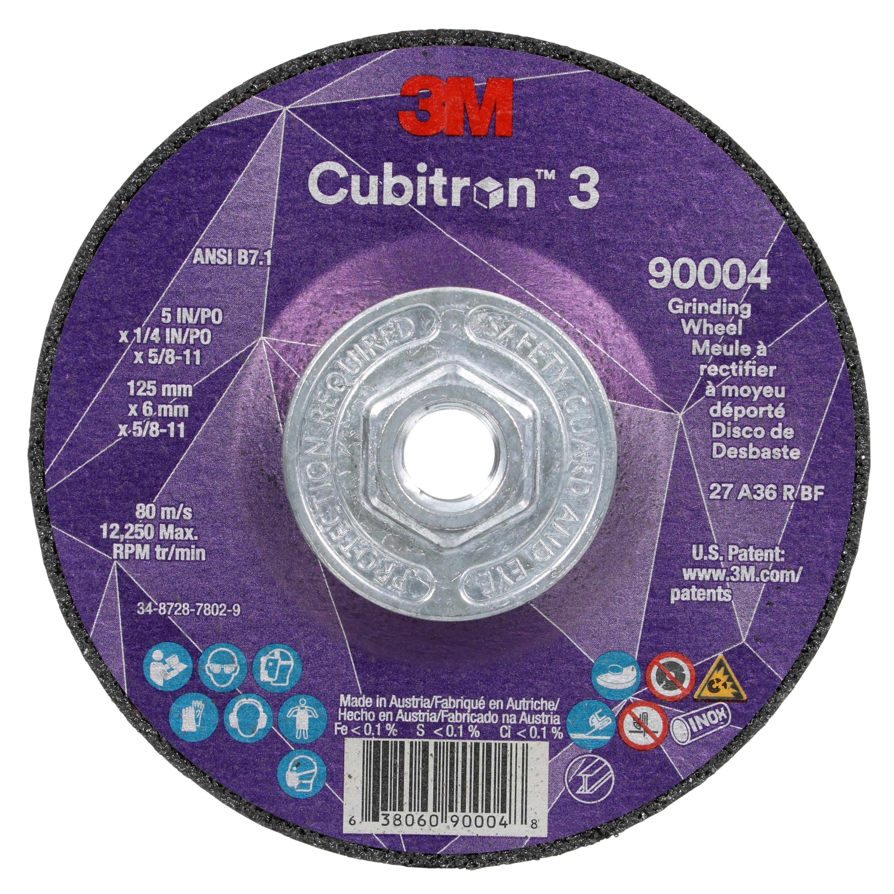 3M 3M 7100312967 Cubitron 3 Depressed Center Grinding Wheel 36+ Grit