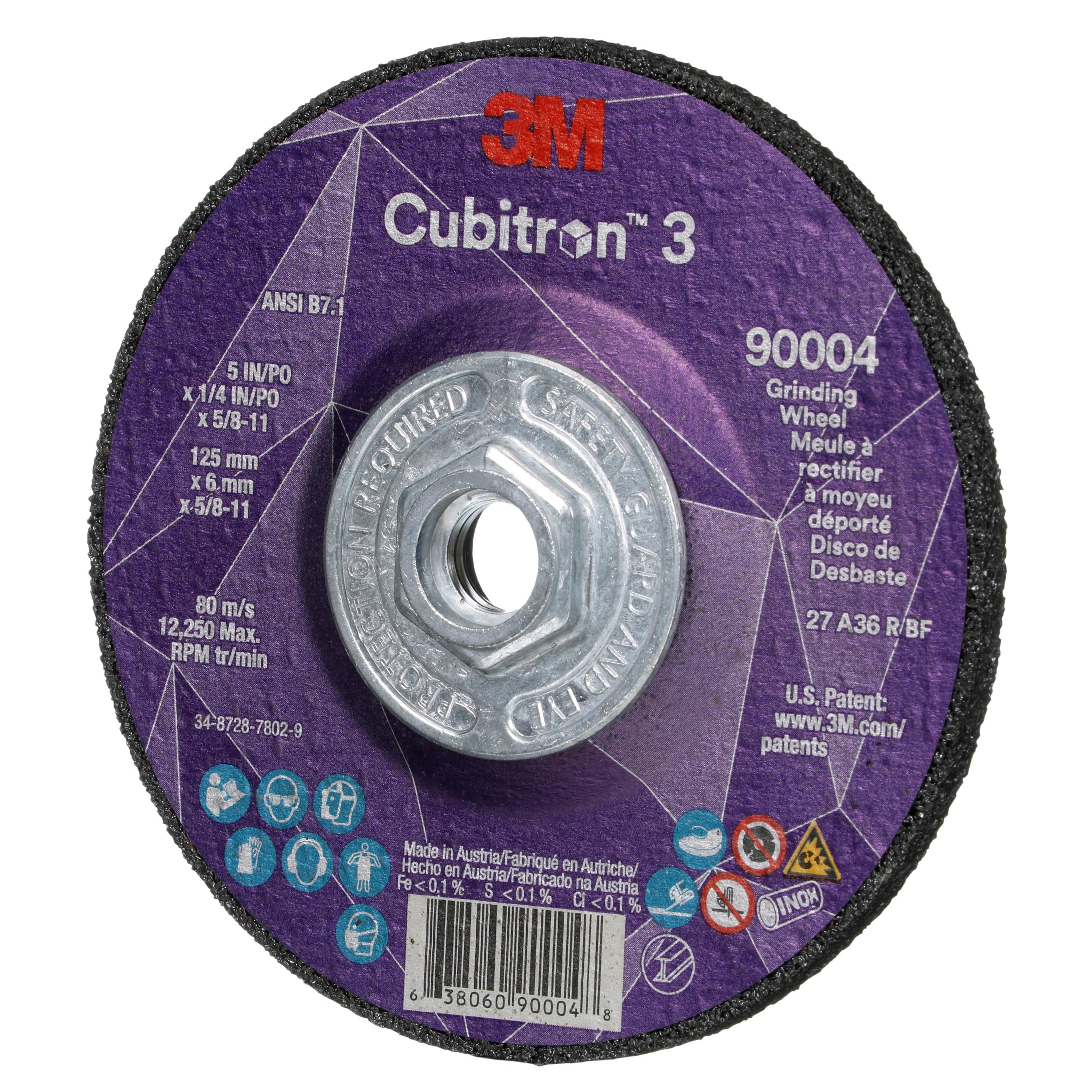 3M 3M 7100312967 Cubitron 3 Depressed Center Grinding Wheel 36+ Grit