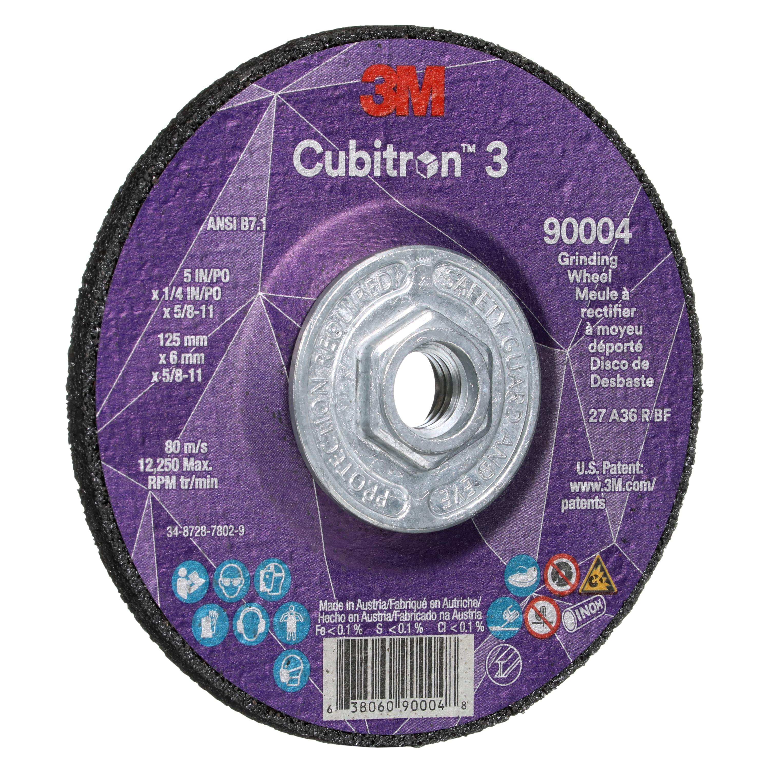 3M 3M 7100312967 Cubitron 3 Depressed Center Grinding Wheel 36+ Grit