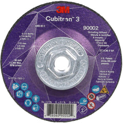 3M 3M 7100312968 Cubitron 3 36+ Grit Ceramic Grain Type 27 Depressed Center Grinding Wheel