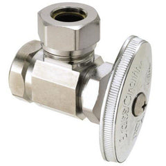 BRASSCRAFT BrassCraft O3301XC 1/2 in. FIPT x Slip Knurled Oval Handle Angle Supply Stop Valve