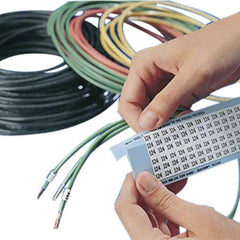 BRADY Brady WM-4-PK WM Series Pre-Printed Solid Number Wire Marker Card 1/4 in W 36 Markers per Card