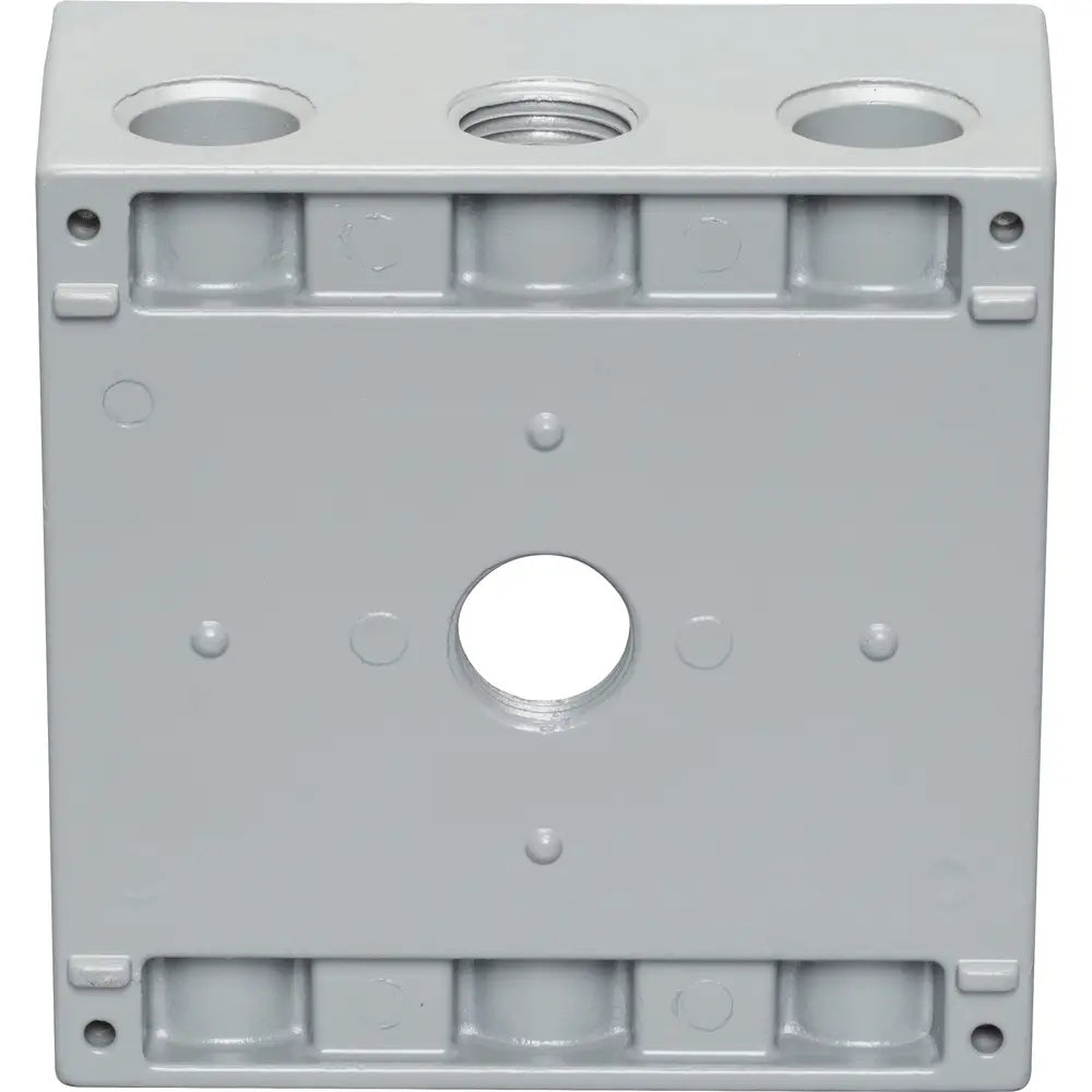 CENTAUR Centaur WITGB50/5X 2 Gang Weatherproof Box 2-3/16 Deep 5 X 1/2 Hole (All Sides)