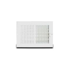 METAL-FAB Metal-Fab MFSCR144W2 Sidewall/Ceiling Register 14X4 White 2-Way