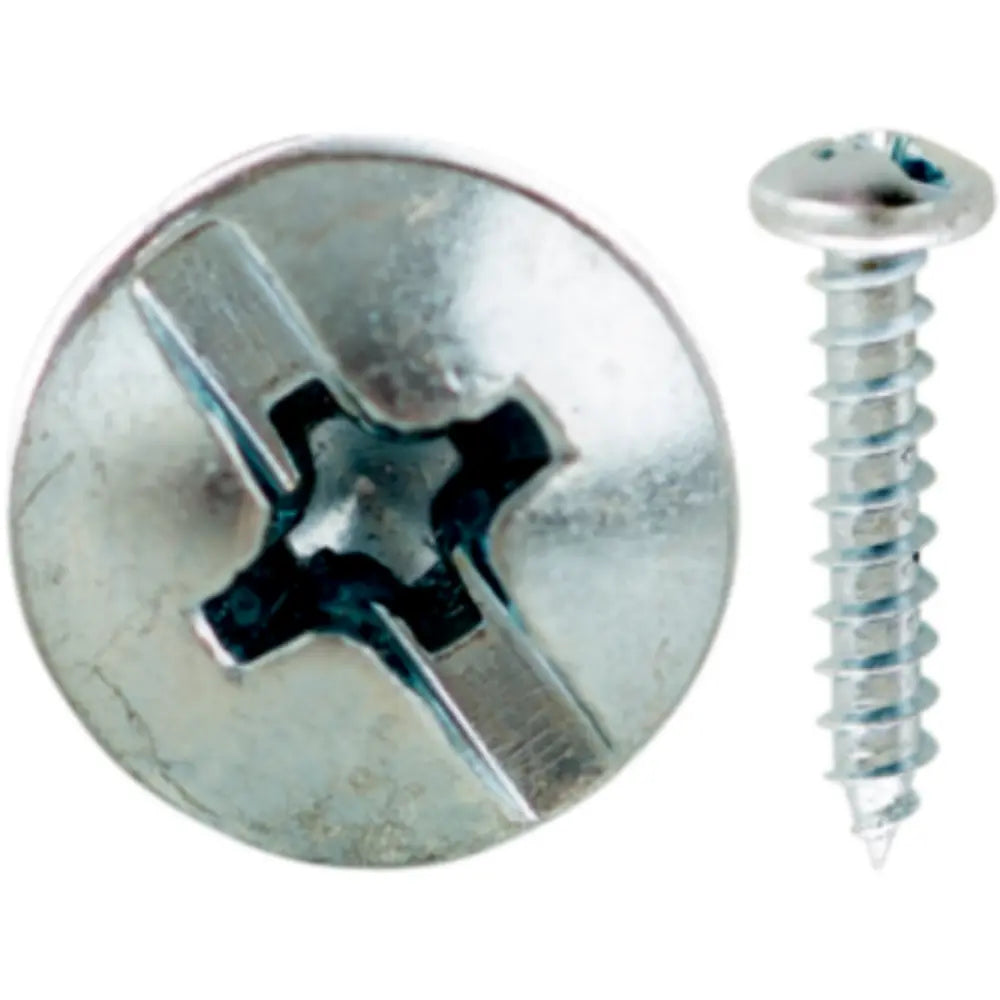 MINERALLAC Minerallac 19221J 12 x 1-1/4 Sheet Metal Screw, Pan Head, Combo Phillips/Slotted, Zinc Plated