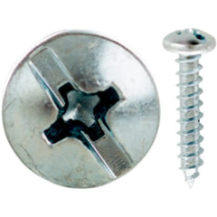MINERALLAC Minerallac 19221J 12 x 1-1/4 Sheet Metal Screw, Pan Head, Combo Phillips/Slotted, Zinc Plated