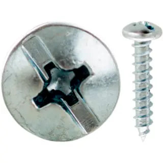MINERALLAC Minerallac 19221J 12 x 1-1/4 Sheet Metal Screw, Pan Head, Combo Phillips/Slotted, Zinc Plated