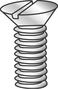 MINERALLAC Minerallac 50132J Machine Screw, #6-32 x 2, Zinc Plated
