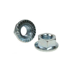 MINERALLAC Minerallac 40480J Cully Hex Serrated Flange Whiz Lock Nut 1/4-20 Zinc Plated