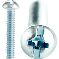 MINERALLAC Minerallac 52416J Machine Screw, Round Head, Combo Phillips/Slotted, Zinc Plated