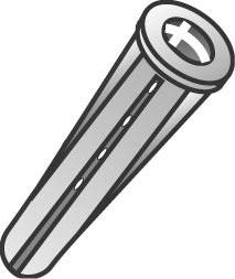 MINERALLAC Minerallac 59408J Cully Light Duty Conical Wall Anchor 3/16 in Drill #6-8 Screw