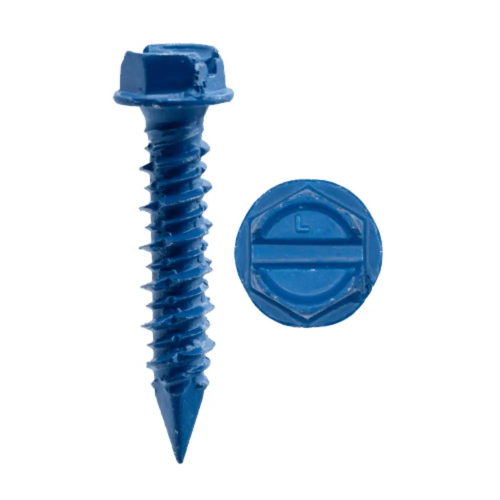 MINERALLAC Minerallac 60336NDJ Concrete Screw Slotted Drive 1/4 x 2-1/4