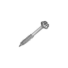 MINERALLAC Minerallac 60352NDJ 1/4 x 3-1/4 Concrete Screw, Hex Washer Head, Slotted, Blue