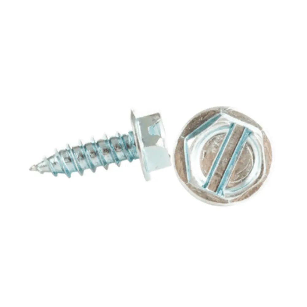 MINERALLAC Minerallac 77024J 10 x 1-1/2 Sheet Metal Screw, Hex Washer Head, Combo Phillips/Slotted, Zinc Plated