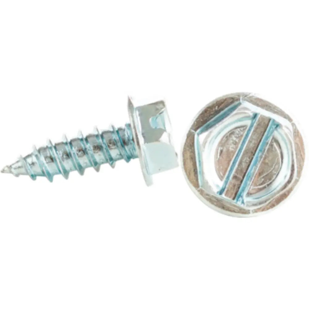 MINERALLAC Minerallac 76832J 8 x 2 Sheet Metal Screw, Hex Washer Head, Slotted, Zinc Plated