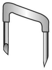 MINERALLAC Minerallac IPVC1HF Pvc Dipped Metal Cable Staples Heavy Duty Flat Top 2 Conductor #12 & #14 Non-Metallic Sheathed Cable