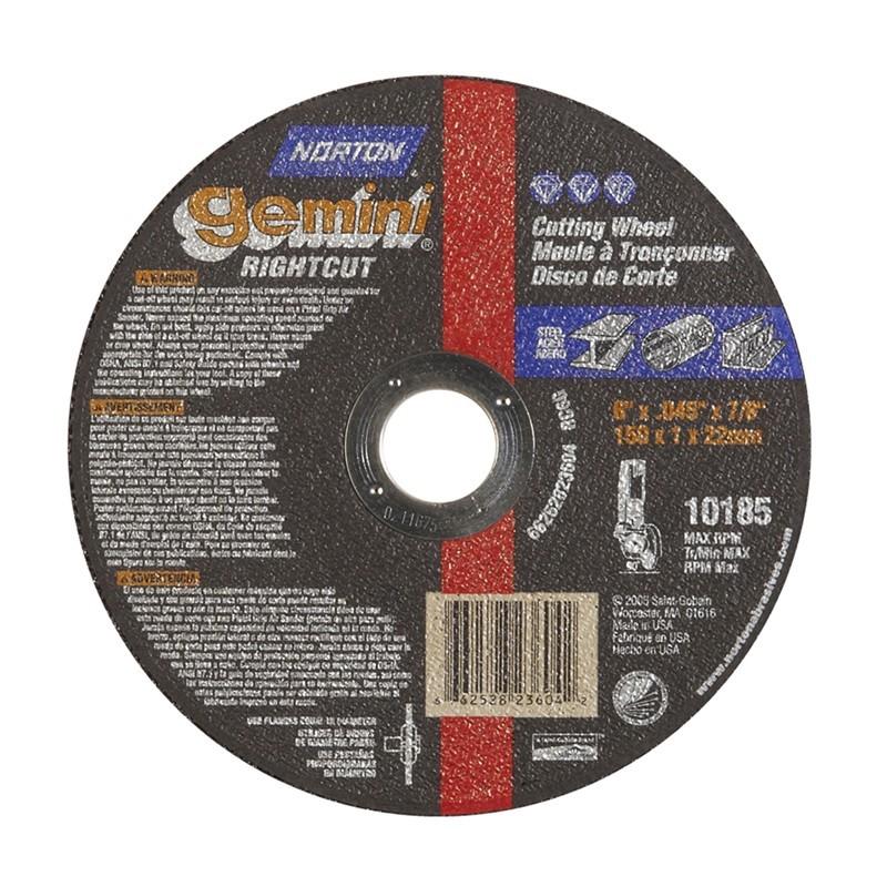 NORTON Norton 662528-23604 Right Angle Cut-Off Wheel Type 01/41 6 in Diameter