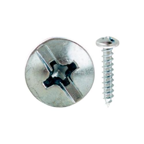 MINERALLAC Minerallac 19221J 12 x 1-1/4 Sheet Metal Screw, Pan Head, Combo Phillips/Slotted, Zinc Plated