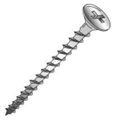 MINERALLAC Minerallac 39563 #6 Coarse Thread Drywall Screw Kit, Bugle Head, Phillips, Yellow Zinc Plated