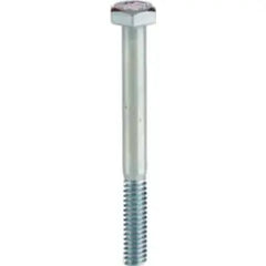 MINERALLAC Minerallac 55020J 1/4-20 x 1-1/4 Bolt, Hex Head, Grade 2, Zinc Plated