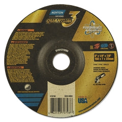 NORTON Norton 66253370798 Quantum3 SG Type 27 Grinding Wheel 20 Grit 6 in Dia