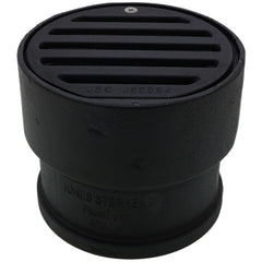 JONES STEPHENS Jones Stephens J60004 4 in. Inside Caulk Cast Iron Floor Drain in Black