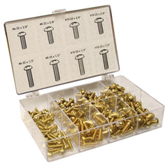 JONES STEPHENS Jones Stephens J40153 200-Piece Brass Bibb Screw Kit