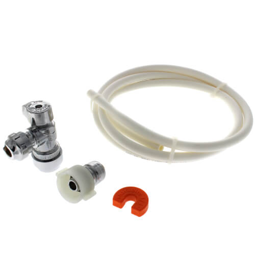 SHARKBITE SharkBite 25088 Toilet Connection Kit with Angle Stop, Push to Connect Brass Plumbing Fittings, PEX Pipe, Copper, CPVC, PE-RT