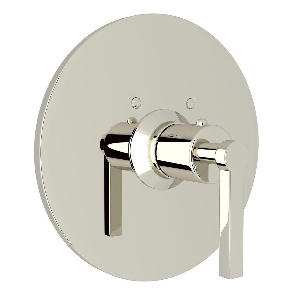 ROHL Rohl A4214LMPN Lombardia Single Handle Thermostatic Valve Trim in Polished Nickel