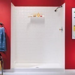SWAN Swan Corporation TI07260.037 Shower Wall Kit 5-Piece Tile