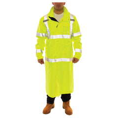 TINGLEY Tingley C24122.LG Coat Green/Hi-Viz Fluorescent Yellow 12 mil Polyurethane on 300D Polyester