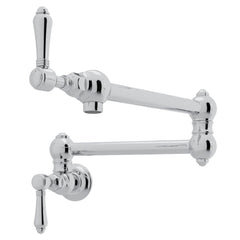 ROHL ROHL A1451LMAPC-2 Italian Country Kitchen Wall Mount Pot Filler in Polished Chrome