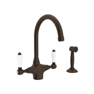 ROHL Rohl A1676LPWSTCB-2 San Julio Two Handle Kitchen Faucet With Side Spray in Tuscan Brass