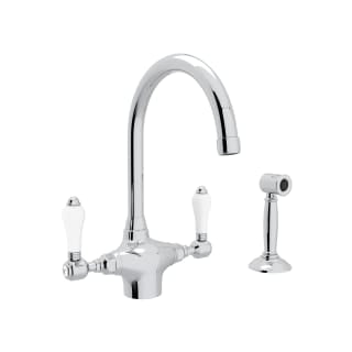 ROHL Rohl A1676LPWSAPC-2 San Julio Two Handle Kitchen Faucet With Side Spray in Polished Chrome