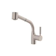 ROHL Rohl R7923STN Lux Pull-Out Kitchen Faucet in Satin Nickel