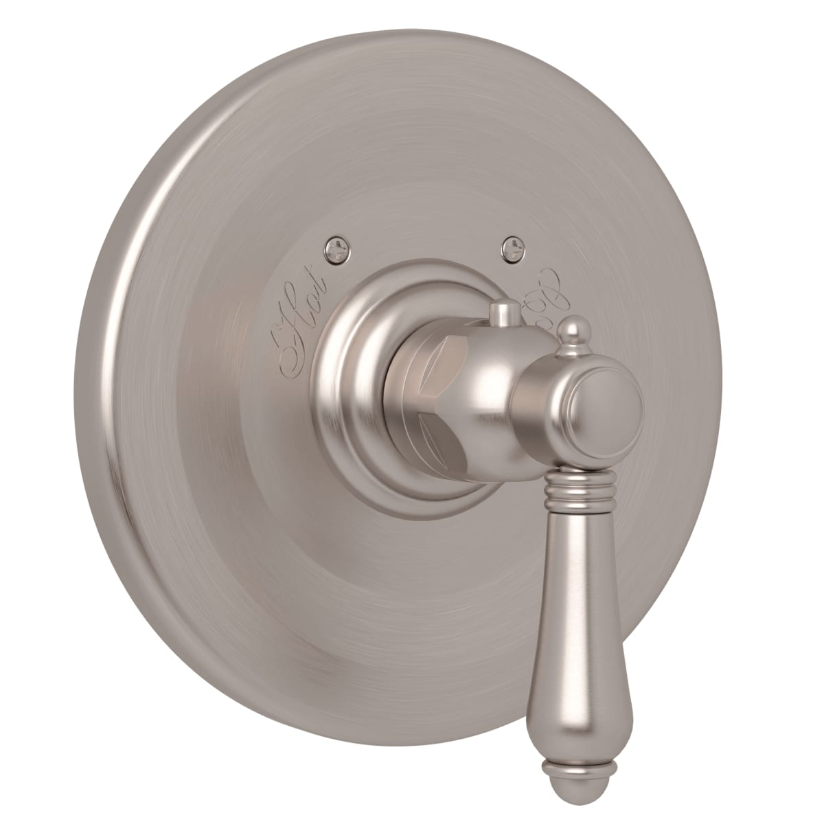 ROHL Rohl A4914LMSTN Country Bath Single Handle Thermostatic Valve Trim in Satin Nickel